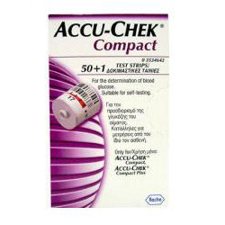 Accu-Chek Compact Glucose Test Strips - 50+1 Strips