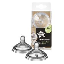 Tommee Tippee Closer to Nature Teat Slow Flow 2Pk